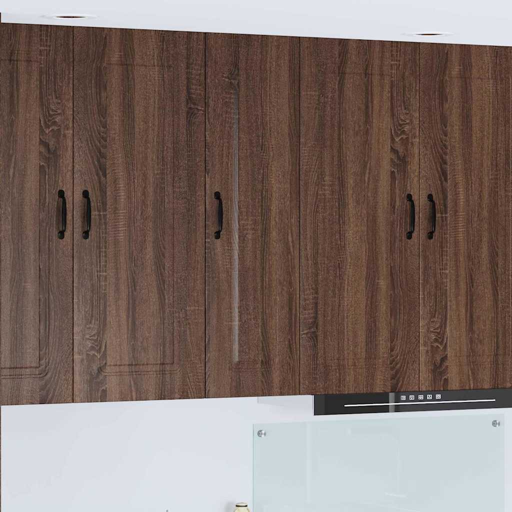 Kitchen Wall Cabinet Brown Oak 30 x 31 x 100 cm Engineered Wood